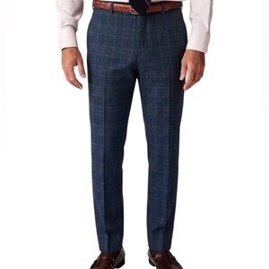 *SOLD* J.Crew Blue Plaid Ludlow Slim/Tailored Dress Trousers